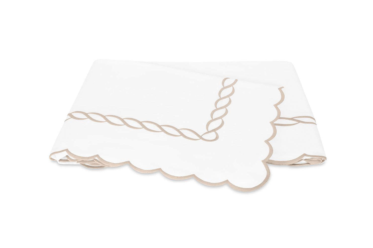 Classic Chain Scallop Pillowcase Pair