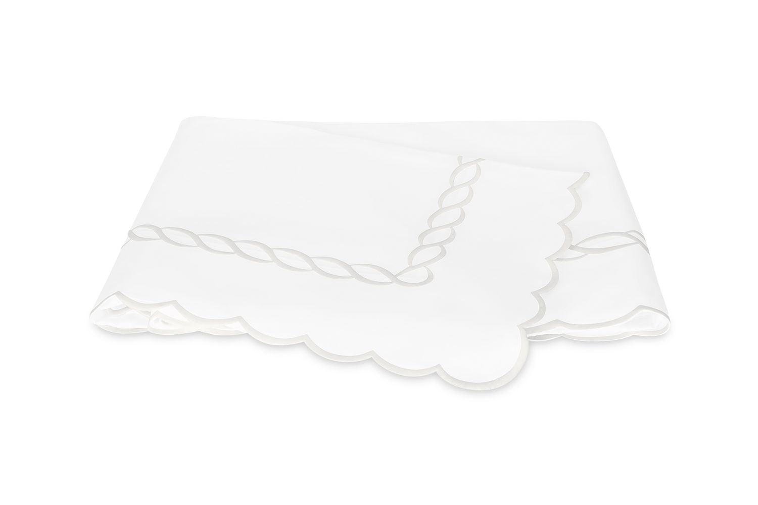 Classic Chain Scallop Pillowcase Pair