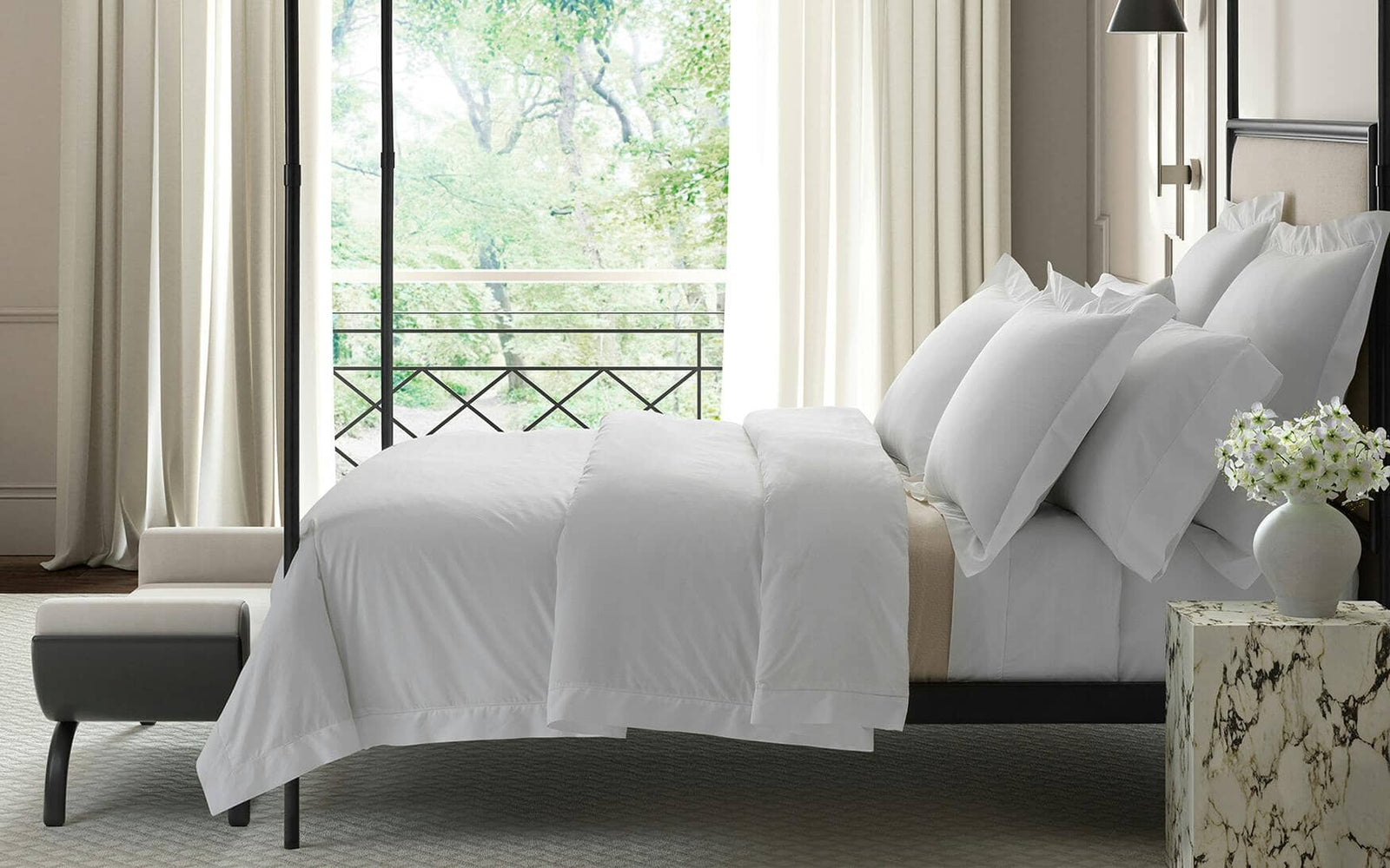 Gatsby Hemstitch Duvet Cover