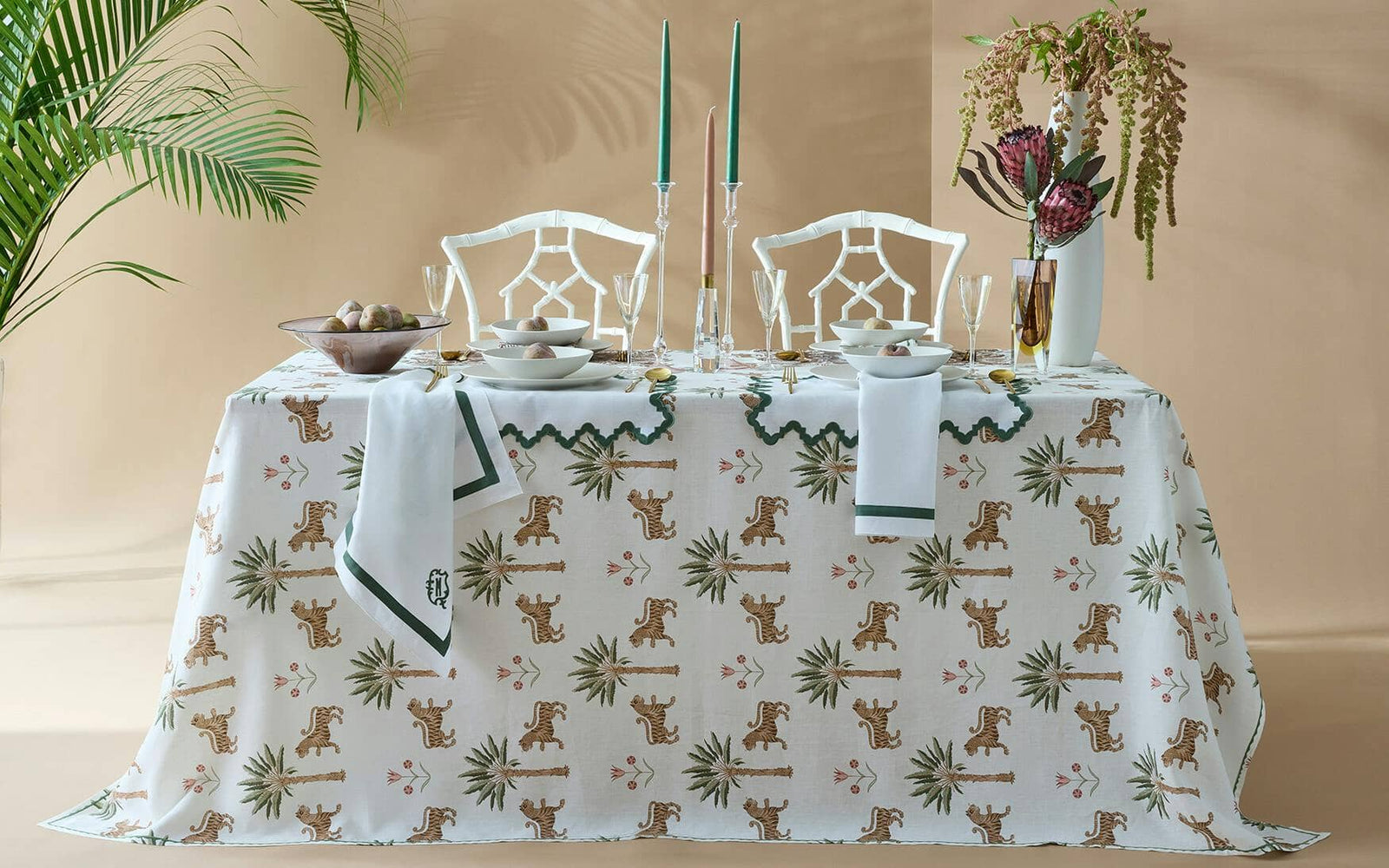 Tiger Palm Napkin - set of 4