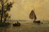 Alphonse Stengelin; River With Boats - Salisbury & Manus