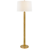 Barrett Large Knurled Floor Lamp in Natural Brass