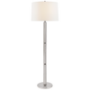 Barrett Large Knurled Floor Lamp in Polished Nickel