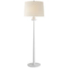 Beaumont Floor Lamp in White with Linen Shade - Salisbury & Manus