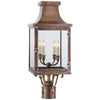 Bedford Post Lantern in Natural Copper with Clear Glass - Salisbury & Manus