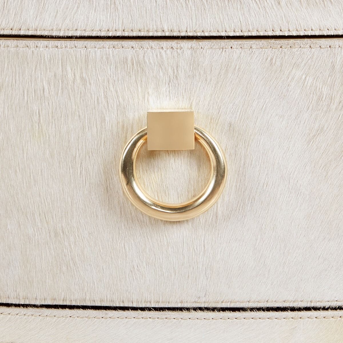 BRUTUS 2-DRAWER SIDE TABLE, SNOW