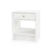 BUTTONS 1-DRAWER SIDE TABLE, CHIFFON WHITE