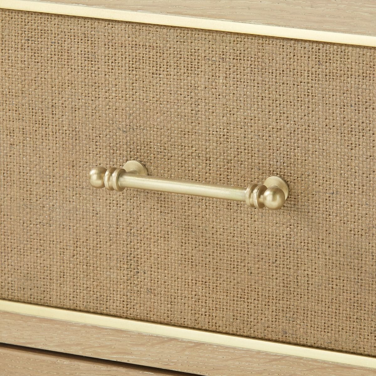 CHOICE 3-DRAWER SIDE TABLE, NATURAL AND CAMEL