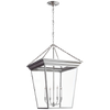 Cornice Large Lantern in Polished Nickel