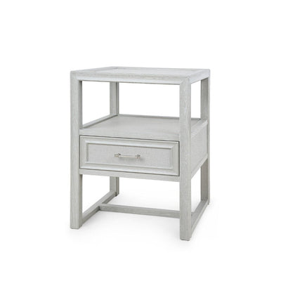 LEIGH 1-DRAWER SIDE TABLE, SOFT GRAY