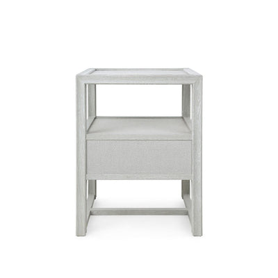 LEIGH 1-DRAWER SIDE TABLE, SOFT GRAY