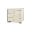 LIVELY 3-DRAWER SIDE TABLE, BLANCHED OAK