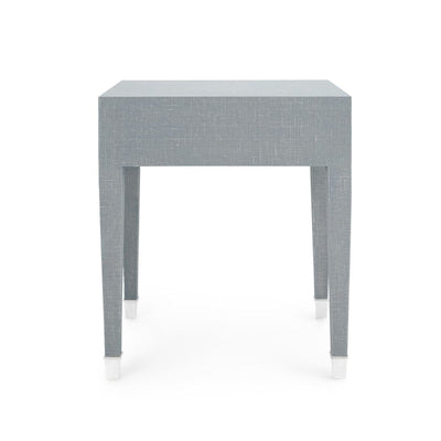 OLIVIA 1-DRAWER SIDE TABLE, WASHED WINTER GRAY