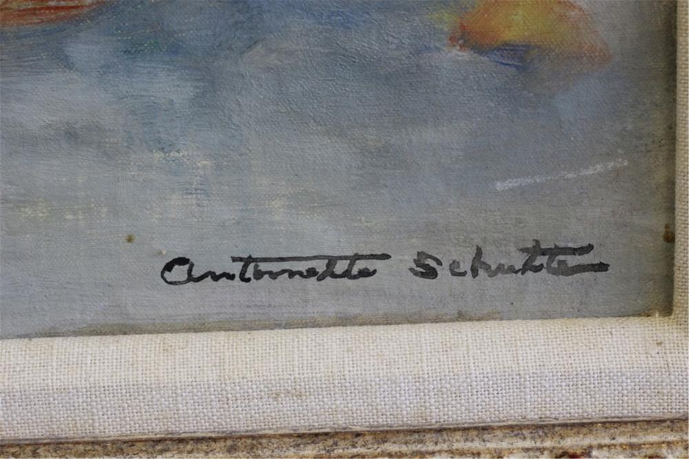 Original Oil on Canvas, Antoinette Schulte, American (1897-1981) O/C Dated - Salisbury & Manus