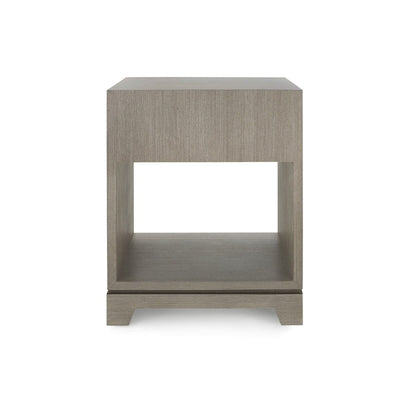 PEPPERDINE 1-DRAWER SIDE TABLE, TAUPE GRAY