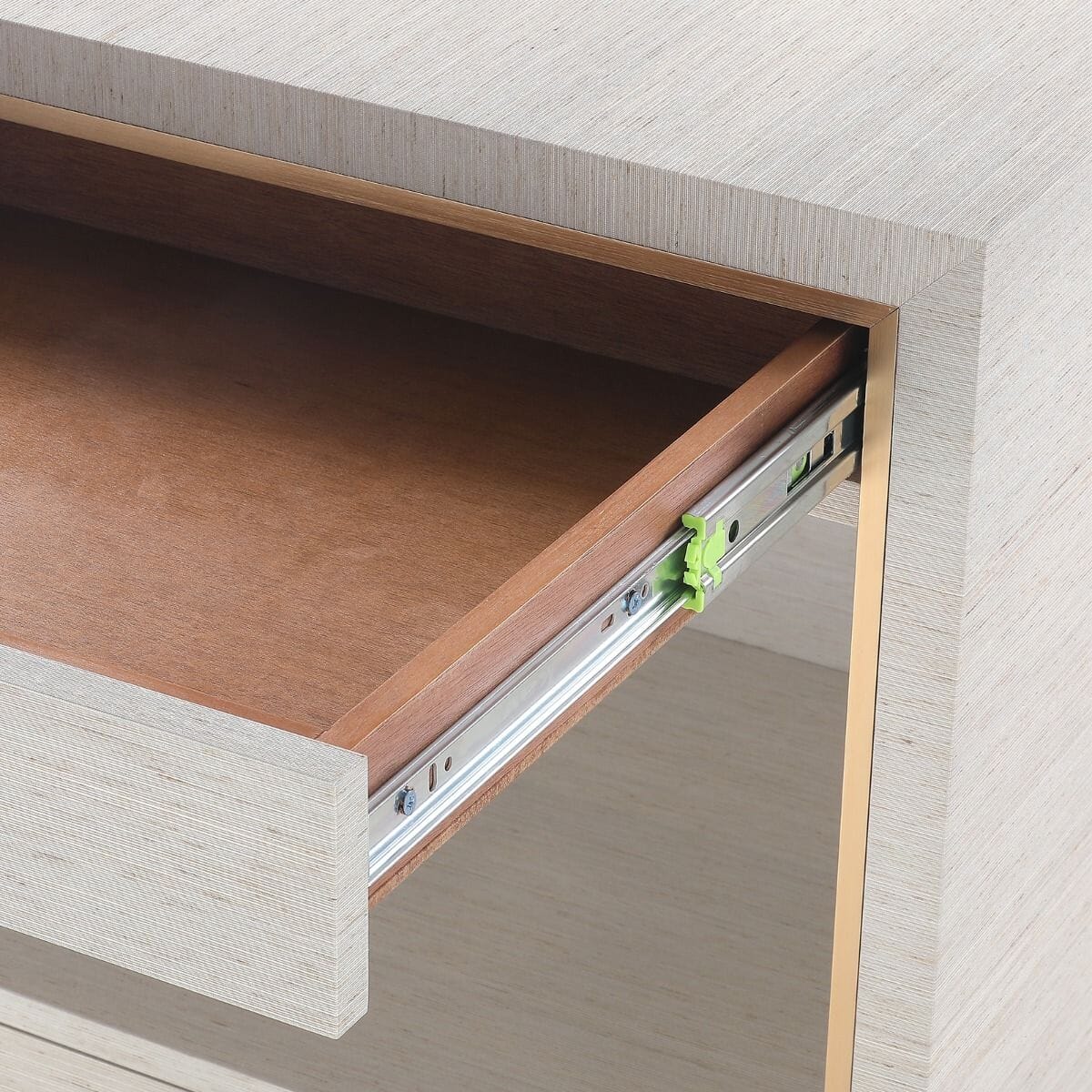 PETER 2-DRAWER SIDE TABLE, SILVER SHIMMER