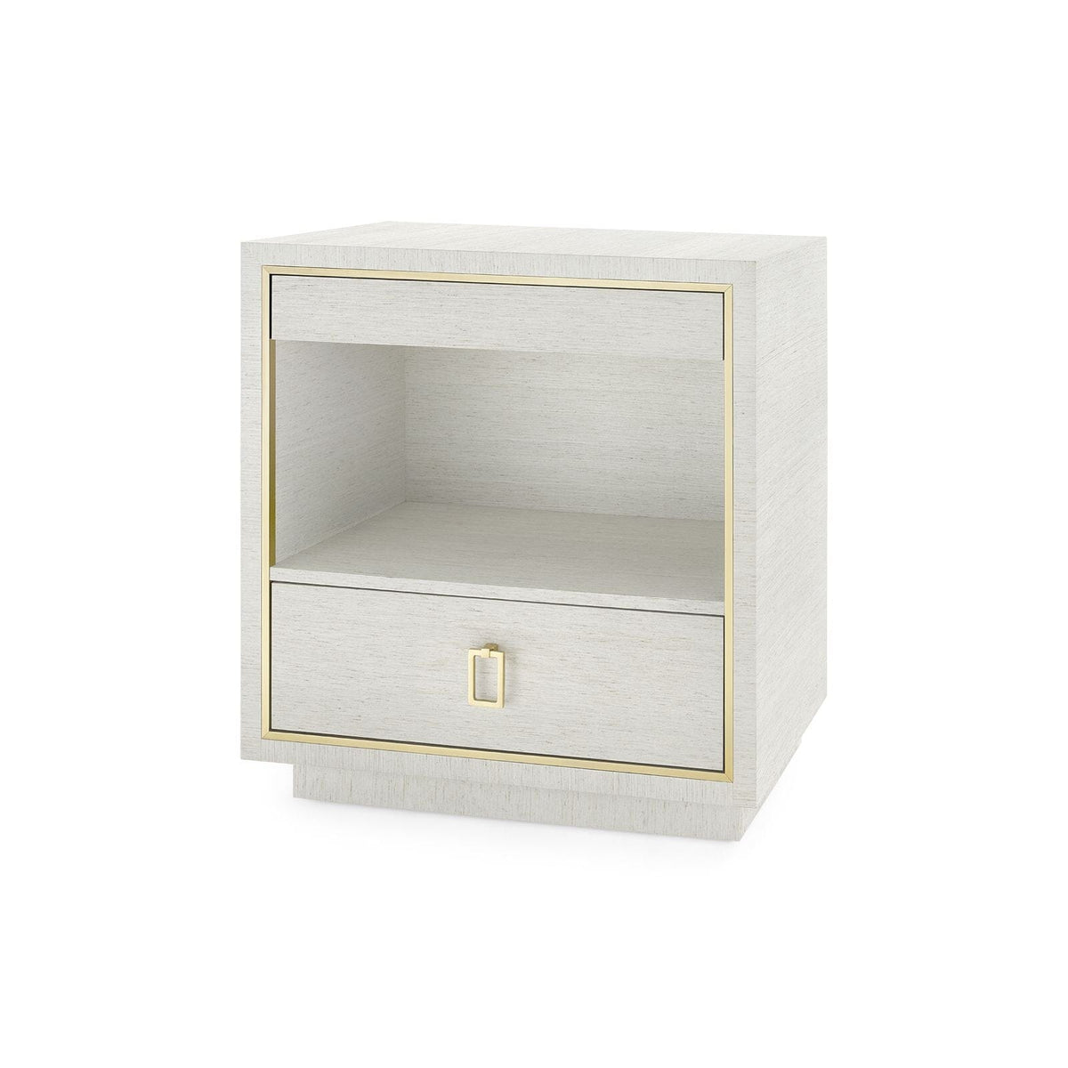 PETER 2-DRAWER SIDE TABLE, SILVER SHIMMER