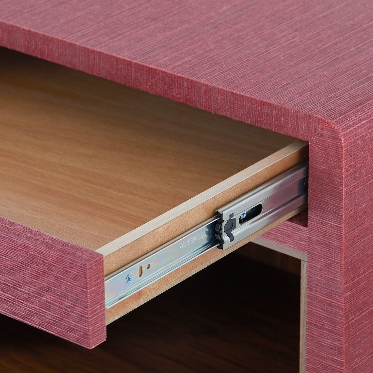 QING 2-DRAWER SIDE TABLE, RED