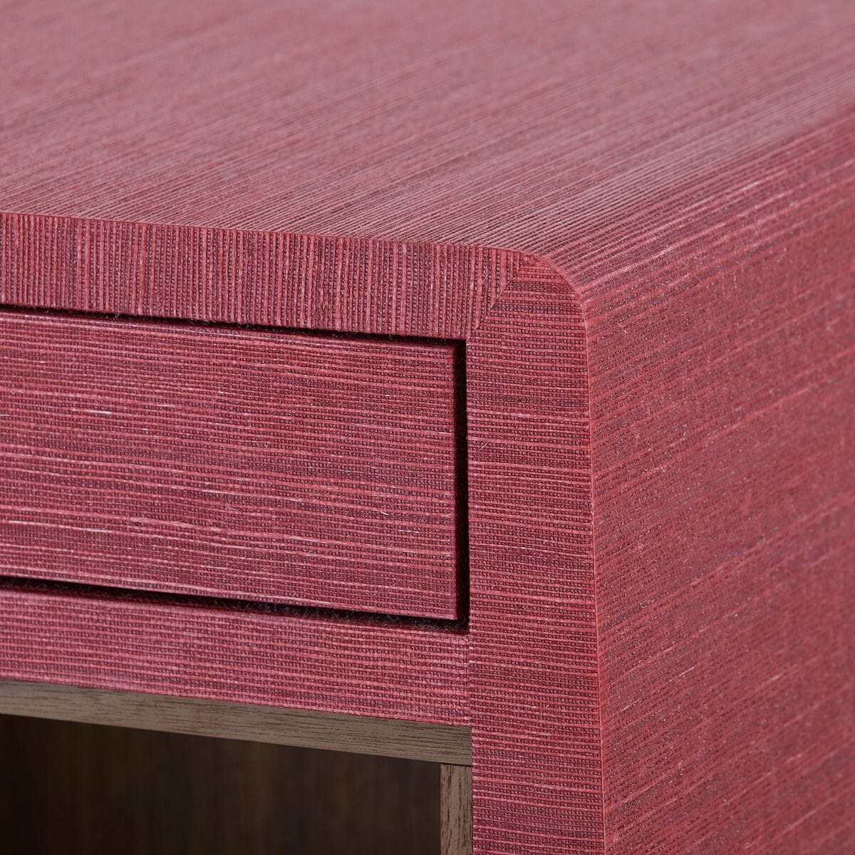 QING 2-DRAWER SIDE TABLE, RED