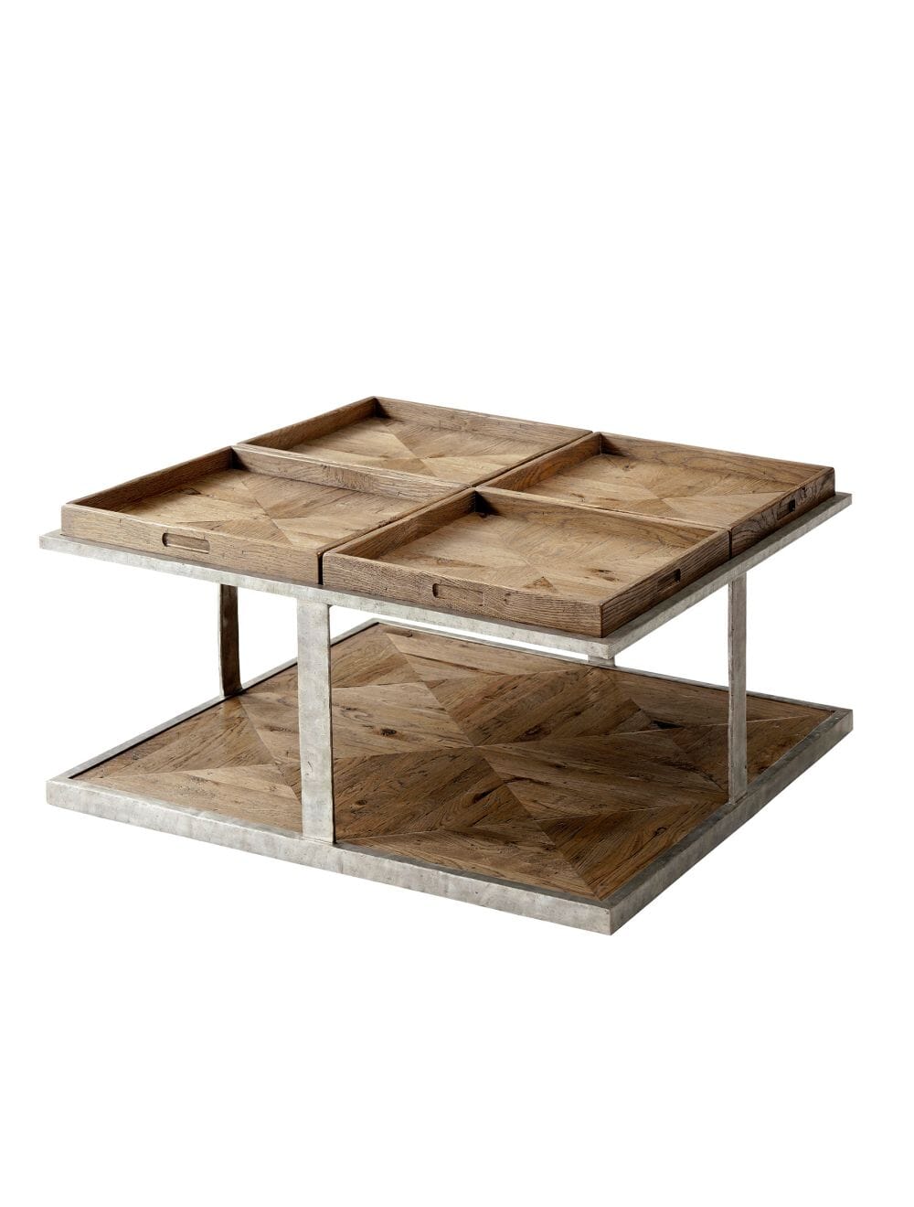 Quattor Cocktail Table - Echo Oak