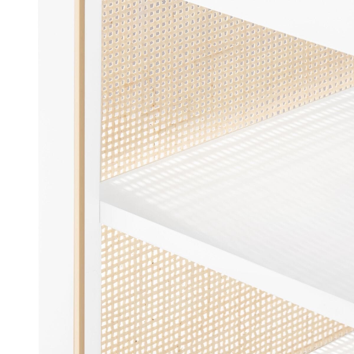 SHARON 1-DRAWER SIDE TABLE, VANILLA