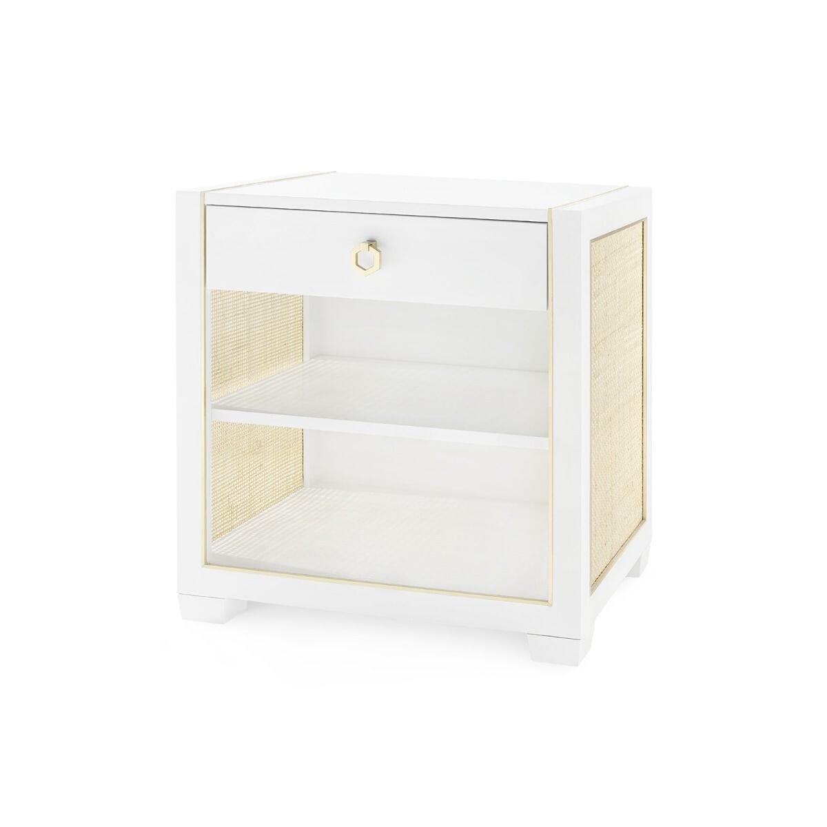 SHARON 1-DRAWER SIDE TABLE, VANILLA