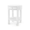 SIOUX 1-DRAWER ROUND SIDE TABLE, CREAM