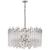 Adele Large Wide Drum Chandelier with Clear Acrylic