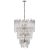 Adele Three-Tier Waterfall Chandelier with Clear Acrylic