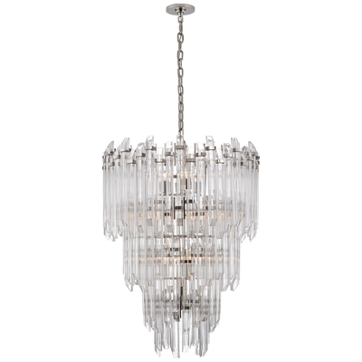 Adele Three-Tier Waterfall Chandelier with Clear Acrylic