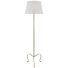Albert Petite Tri-Leg Floor Lamp with Silk Box Pleat