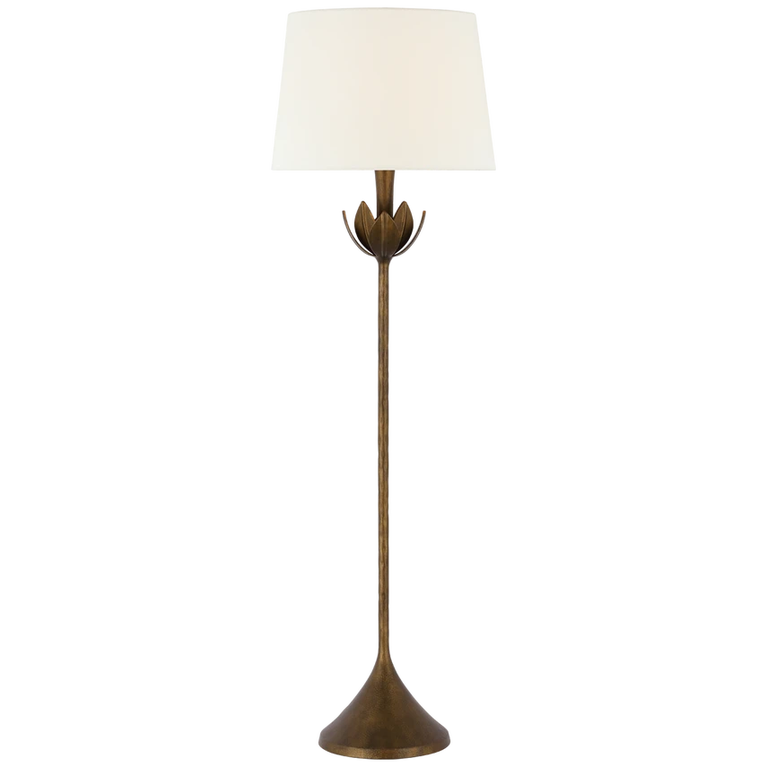 Alberto Large Floor Lamp with Linen Shade