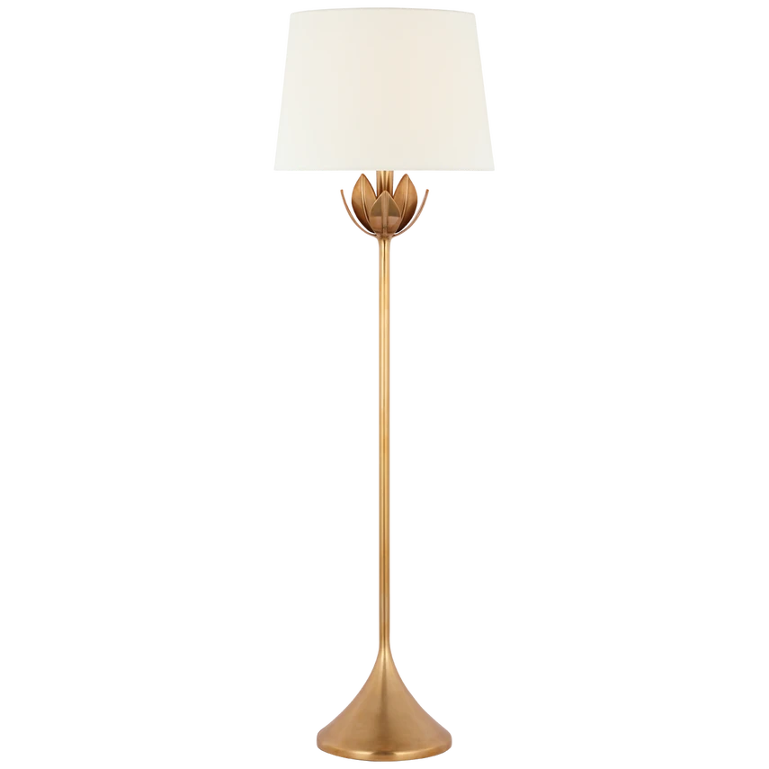 Alberto Large Floor Lamp with Linen Shade