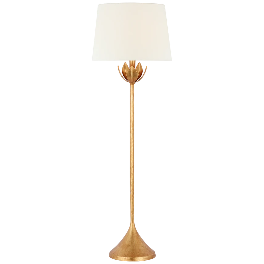 Alberto Large Floor Lamp with Linen Shade