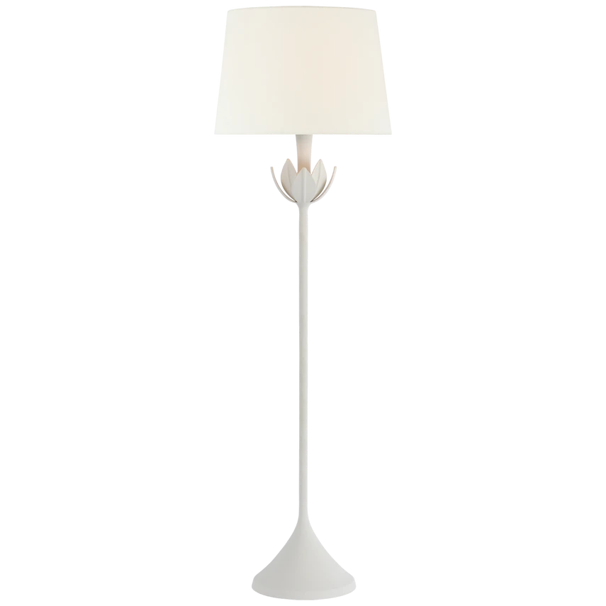 Alberto Large Floor Lamp with Linen Shade