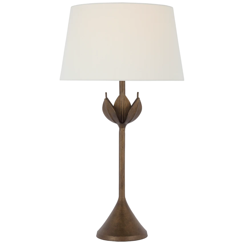 Alberto Large Floor Lamp with Linen Shade