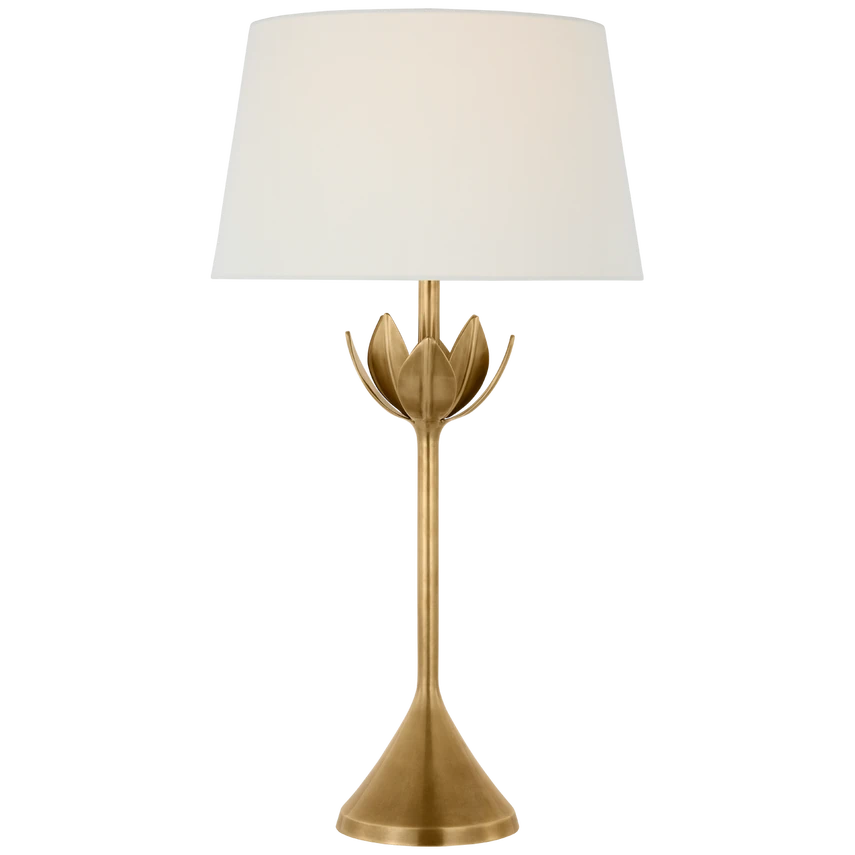 Alberto Large Floor Lamp with Linen Shade