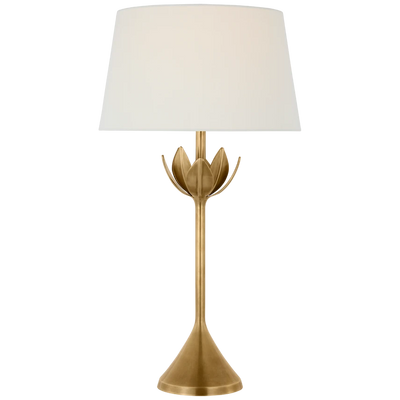 Alberto Large Floor Lamp with Linen Shade