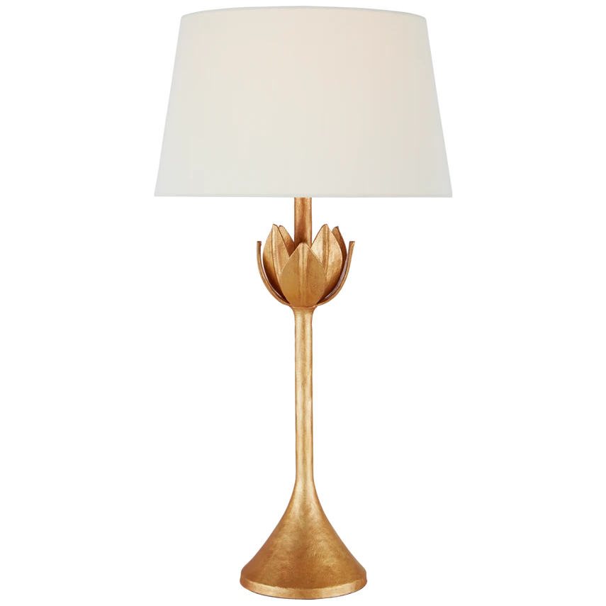Alberto Large Floor Lamp with Linen Shade