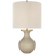Albie Small Desk Lamp with Cream Linen Shade