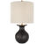 Albie Small Desk Lamp with Cream Linen Shade