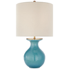 Albie Small Desk Lamp with Cream Linen Shade
