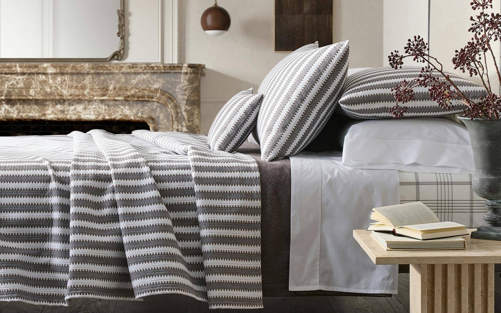 Apollo Stripe Matelassé Sham