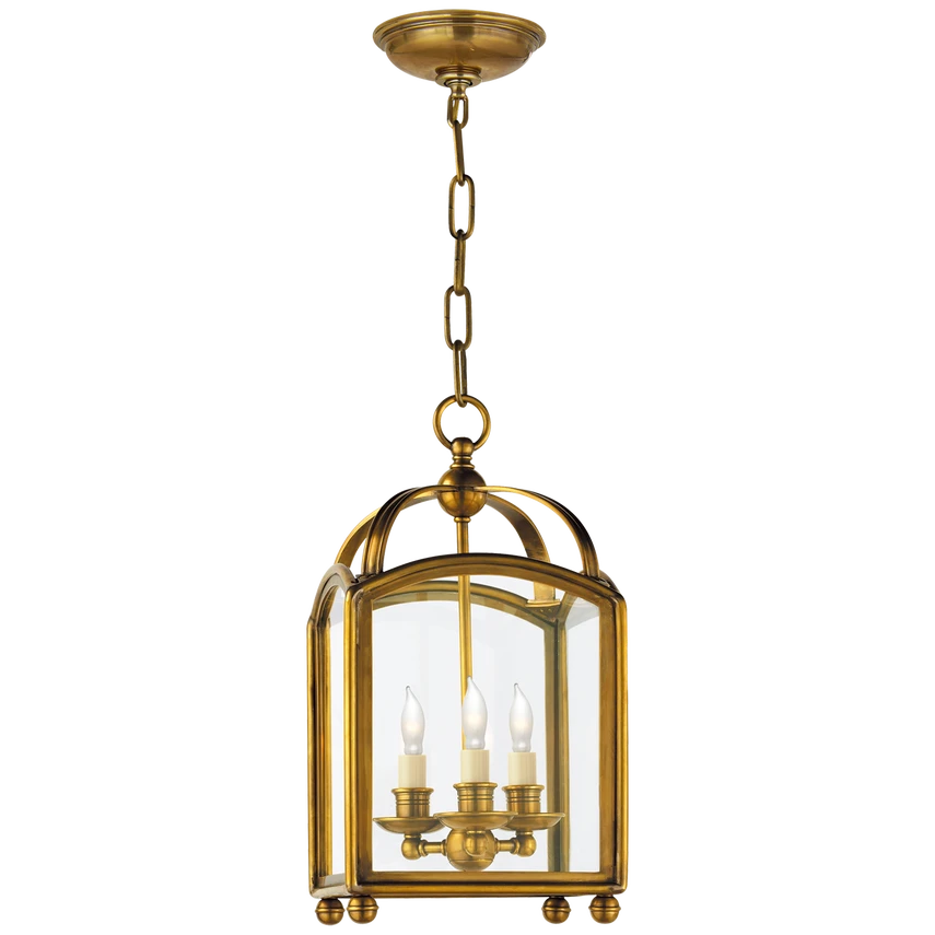 Arch Top Mini Lantern in Clear Glass