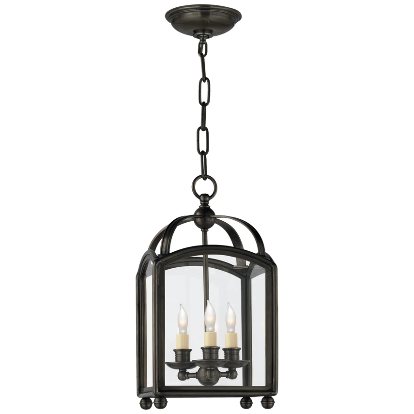 Arch Top Mini Lantern in Clear Glass