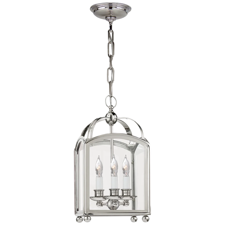 Arch Top Mini Lantern in Clear Glass