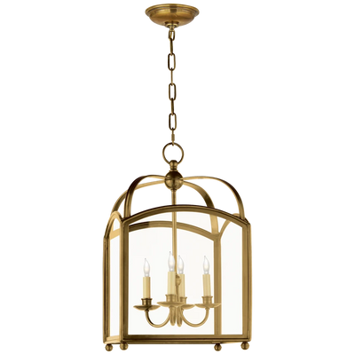 Arch Top Small Lantern in Clear Glass