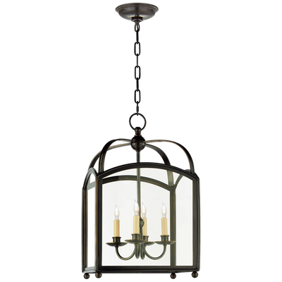 Arch Top Small Lantern in Clear Glass
