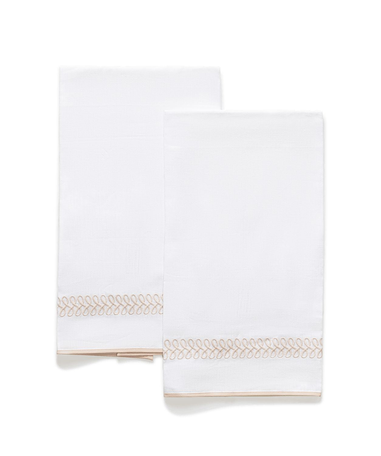 Astor Braid Guest Towels - set of 2