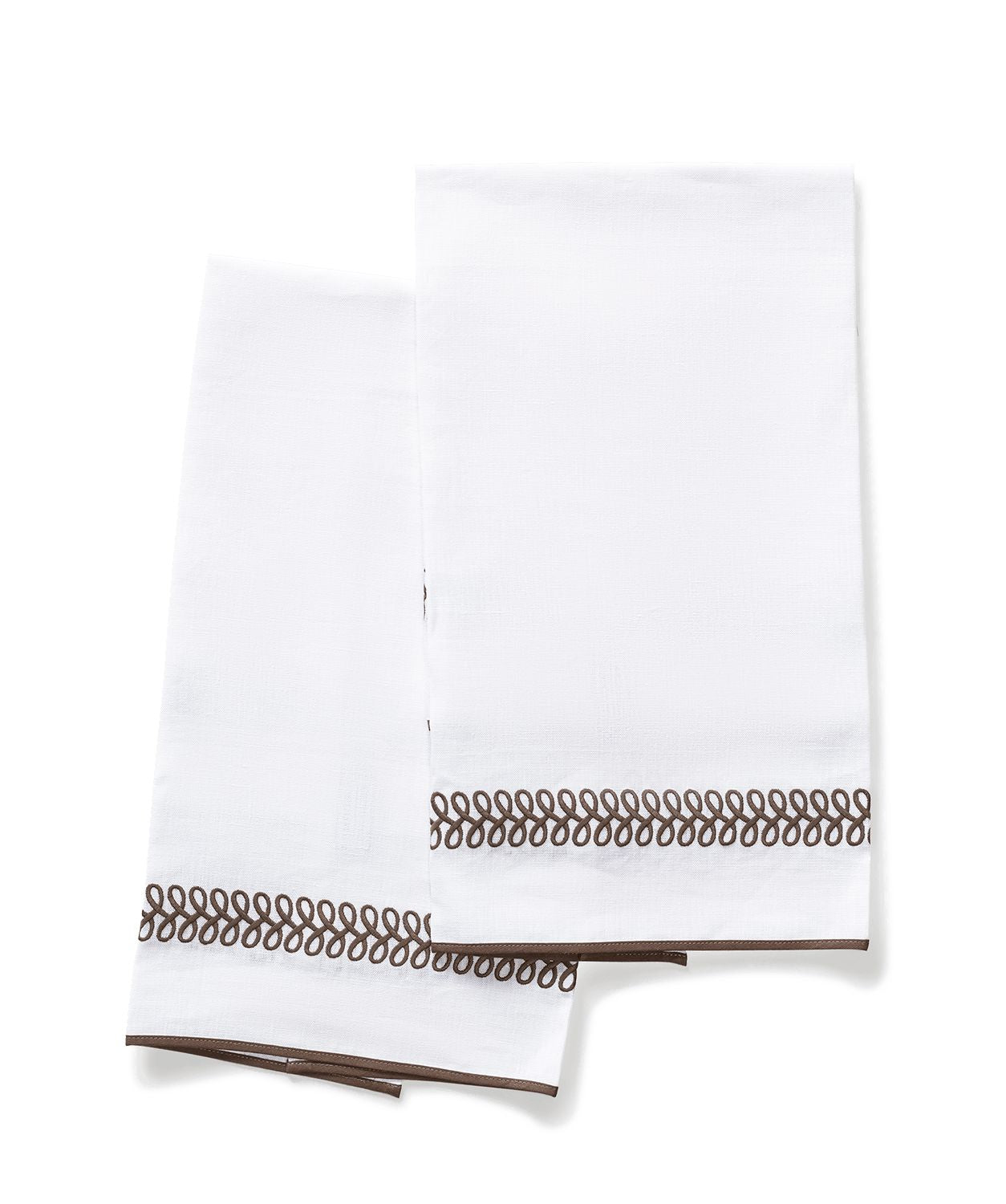 Astor Braid Guest Towels - set of 2